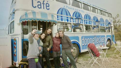 Mit dem Café-Bus auf dem Jakobsweg