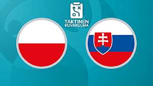 Jalkapallon Euro 2020: Puola - Slovakia, taktinen kuvakulma