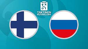 Jalkapallon Euro 2020: Suomi - Venäjä, taktinen kuvakulma
