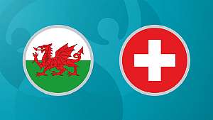 Jalkapallon EURO 2020: Wales - Sveitsi