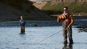 Perhokalastusta Islannissa