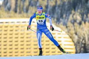 Världscupen på skidor: Damer 10 km fritt i Toblach (svenskt referat)